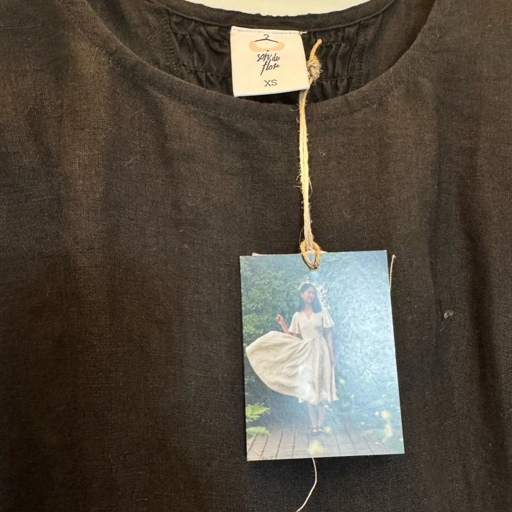 Son de Flor Carmen Mini Dress black XS - Picture 3 of 7